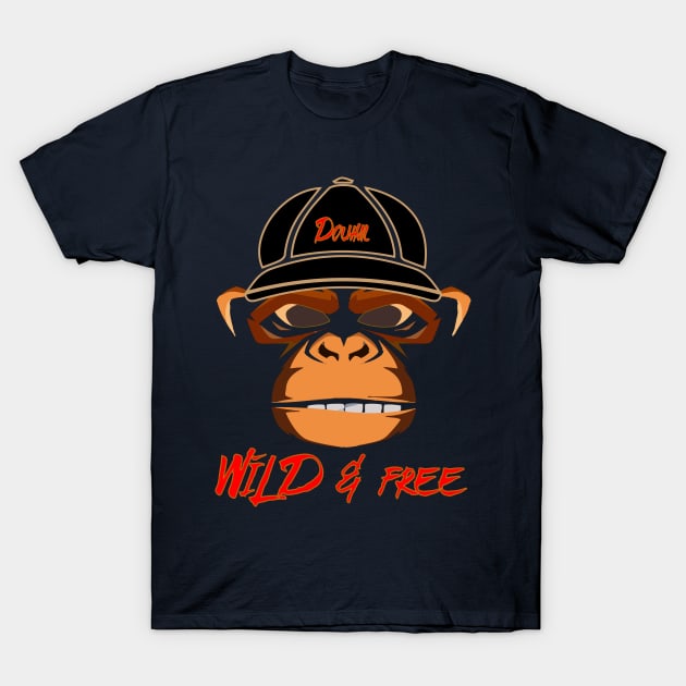 wild and free T-Shirt by DOUHALY